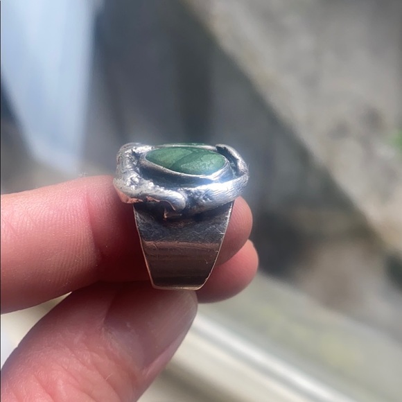 Turquoise and silver ring - Picture 4 of 13